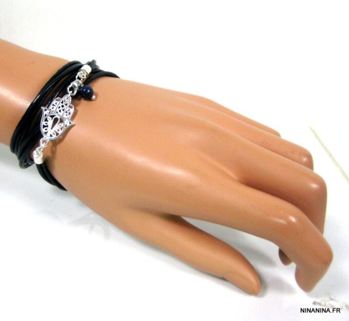 N4564m_bracelet_wrap_cuir_main_de_fatma_argent_massif