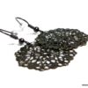 N456a_boucles_doreilles_femme_pendentif_rond_dentelle_metal_noir