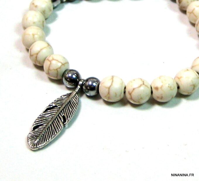 N4588d_bracelet_perles_turquoises_et_plumes_argent