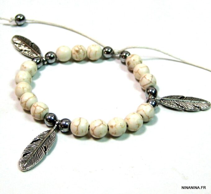 N4589a_bracelet_cordon_perles_ivoires_et_plumes_argent
