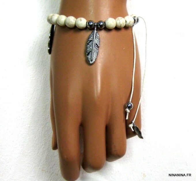 N4589g_bracelet_cordon_perles_ivoires_et_plumes_argent