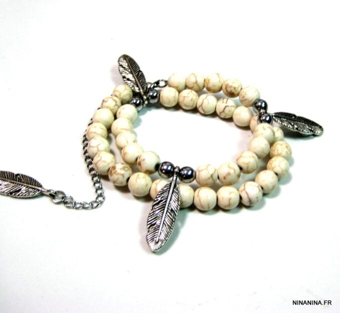 N4590l_bracelet_wrap_perles_ivoires_et_plumes_argent