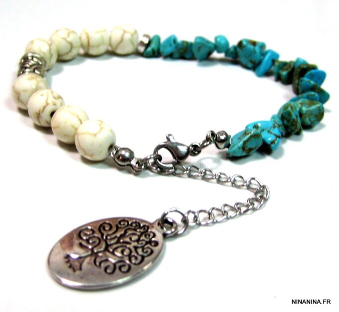 N4591b_bracelet_perles_ivoires_et_turquoises_argent