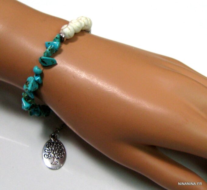 N4591h_bracelet_perles_ivoires_et_turquoises_argent