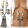 N4592_collier_ethnique_pieces_et_coquillage_metal_argent