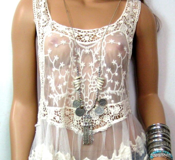 N4592i_collier_ethnique_pieces_et_coquillage_metal_argent