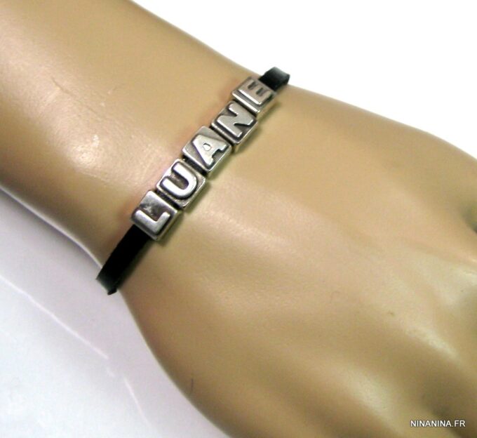 N4598f_bracelet_cuir_personnalise_prenom_metal_argent