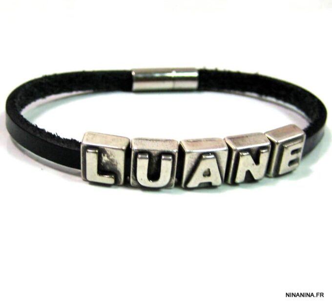 N4598g_bracelet_cuir_personnalise_prenom_metal_argent