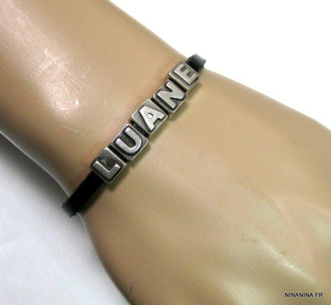 N4598h_bracelet_cuir_personnalise_prenom_metal_argent
