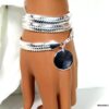 N4603c_bracelet_wrap_maille_serpent_plate_plaque_argent