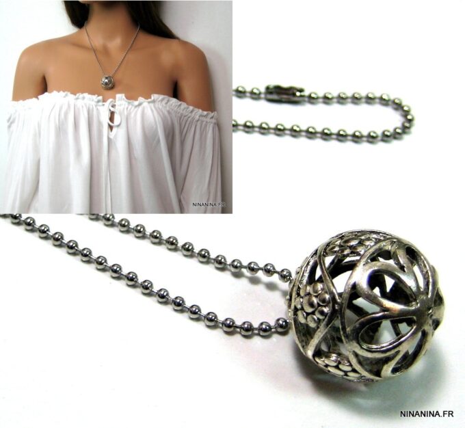 N4613j_collier_boule_metal_filigranee_metal_argent