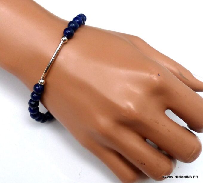 N4623c_Bracelet_perles_pierres_fines_lapis_lazuli_demi_lune_argent_925_massif_-_Bijoux_Bracelets_boheme_en_ligne_ninanina
