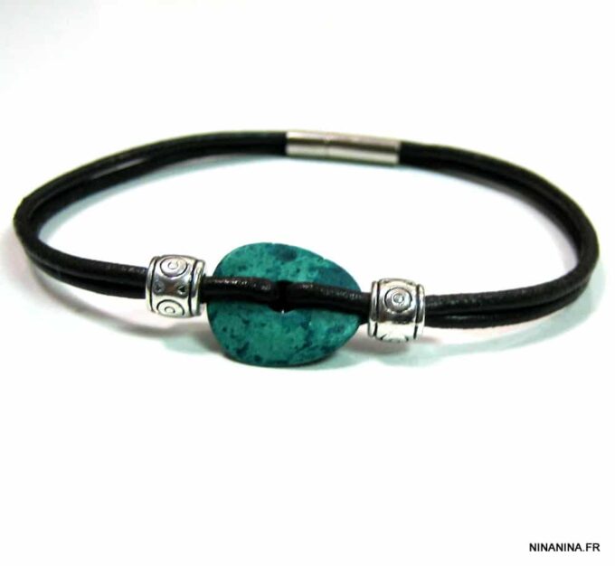 N4624e_bracelet_cordon_cuir_disque_turquoise