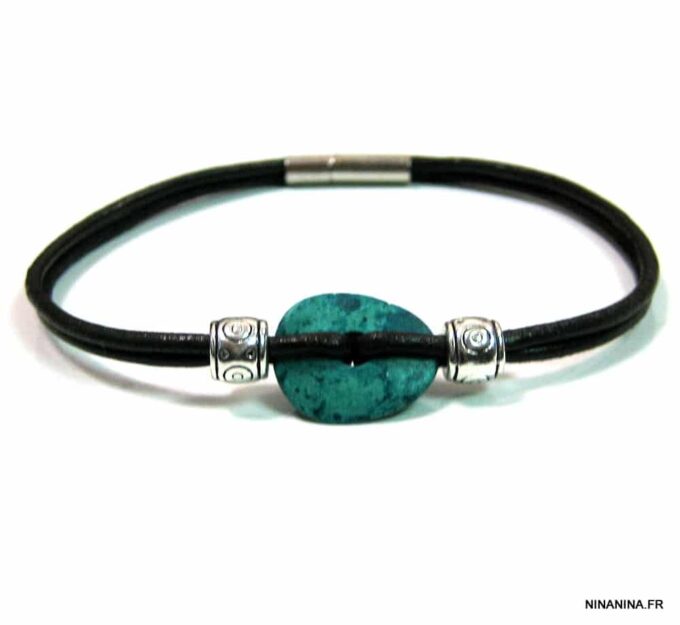 N4624m_bracelet_cordon_cuir_disque_turquoise