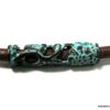 N4630a_collier_homme_cuir_tube_turquoise_bronze