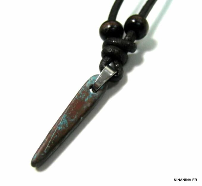 N4633b_collier_ethnique_cuir_corne_cuivre_turquoise