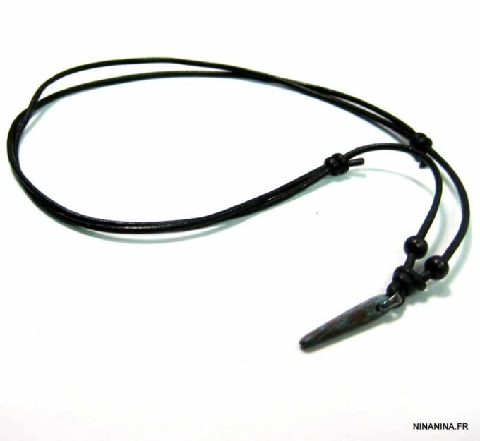 N4633h_collier_ethnique_cuir_corne_cuivre_turquoise