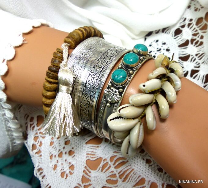 N4636tera_Bracelet_manchette_argente_turquoises-3