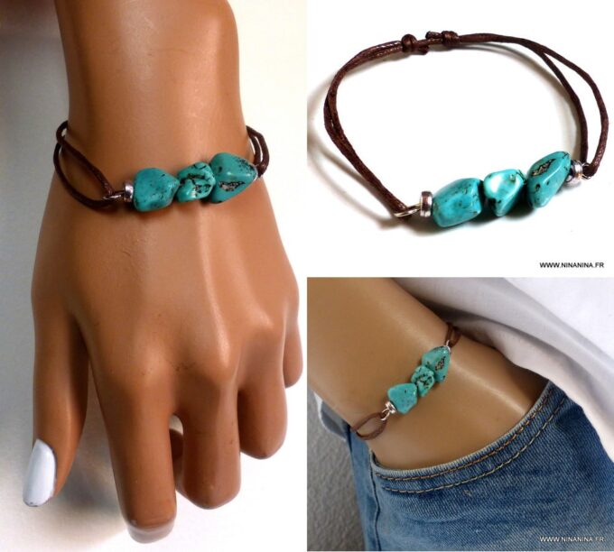 N4676_Bracelet_homme_femme_cordon_perle_turquoise_naturelle_NINANINA