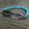 N4689bisb_Bracelet_plume_metal_argente_et_turquoises_veritables