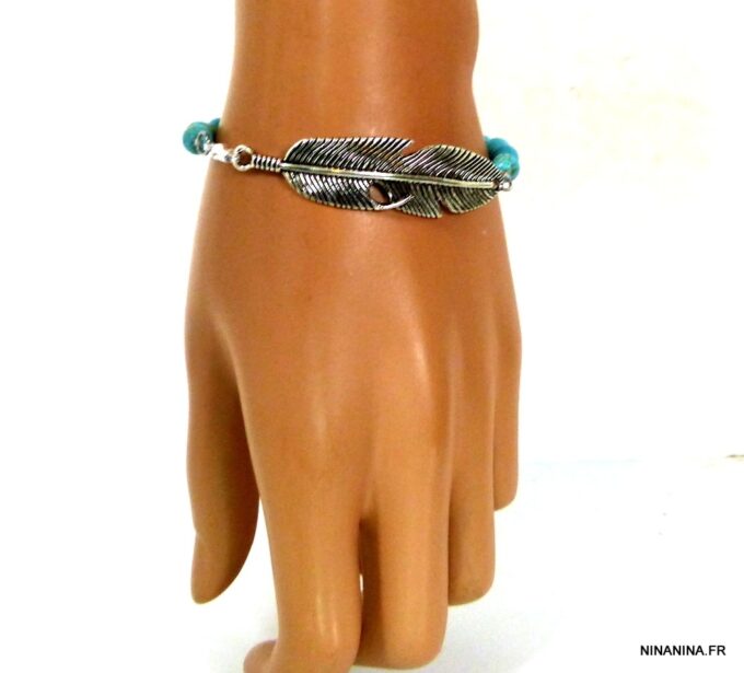 N4689c_bracelet_plume_argent_et_turquoises
