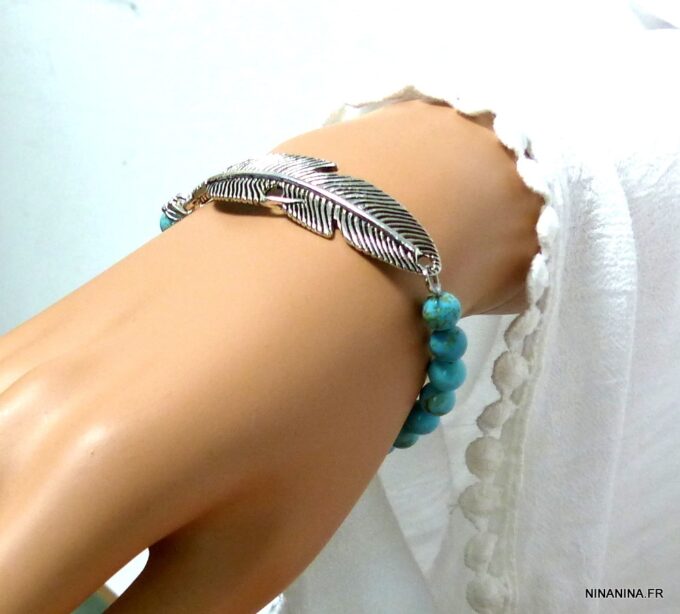 N4689f_bracelet_plume_argent_et_turquoises