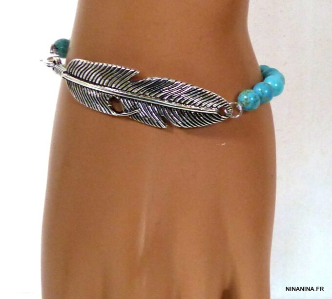 N4689j_bracelet_plume_argent_et_turquoises