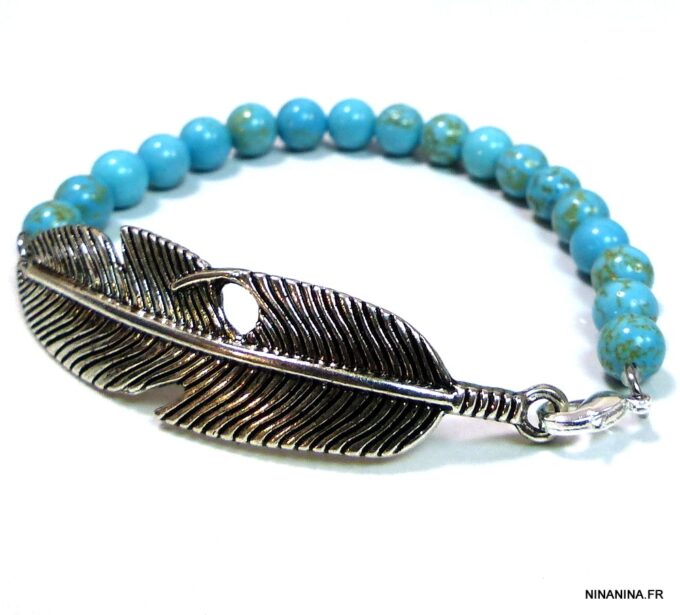 N4689o_bracelet_plume_argent_et_turquoises