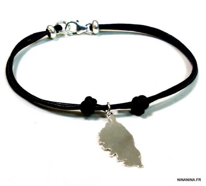 N4695b_bracelet_cordon_cuir_corse_argent_massif