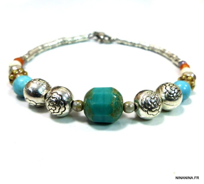 N4703_bracelet_boheme_perles_picasso_tcheques_et_turquoises-1