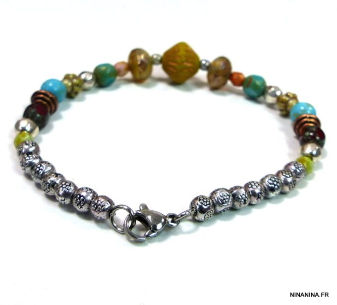 N4704a_bracelet_boheme_perles_picasso_tcheques_et_turquoises-2