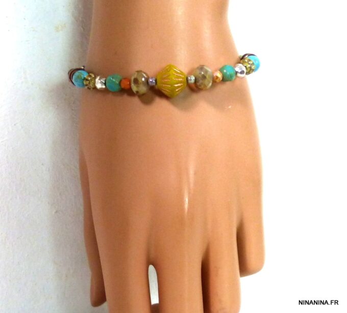 N4704c_bracelet_boheme_perles_picasso_tcheques_et_turquoises