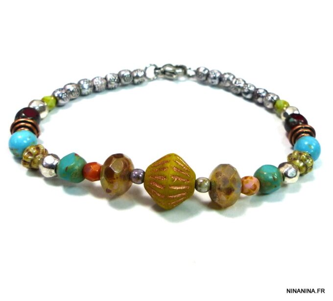 N4704g_bracelet_boheme_perles_picasso_tcheques_et_turquoises-1