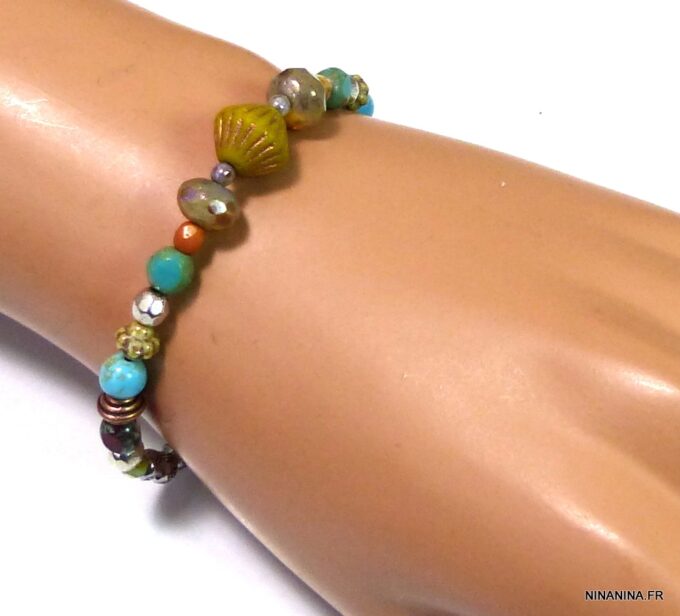 N4704i_bracelet_boheme_perles_picasso_tcheques_et_turquoises