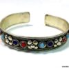 N4732p_bracelet_manchette_corail_lapis_lazuli_argent_tibetain