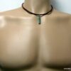 N4741d_collier_cordon_cuir_amulette_rectangle_turquoise