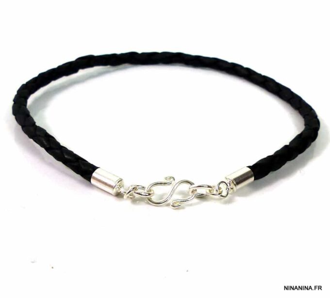 N4753d_Bracelet_cordon_cuir_tresse_argent_massif