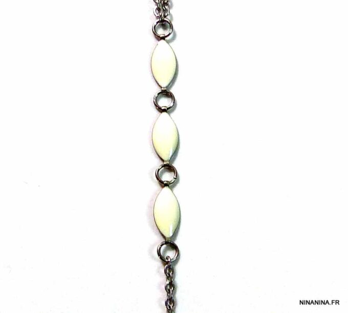 N4754bish_chaine_de_corps_acier_inoxydable_emaille_blanc