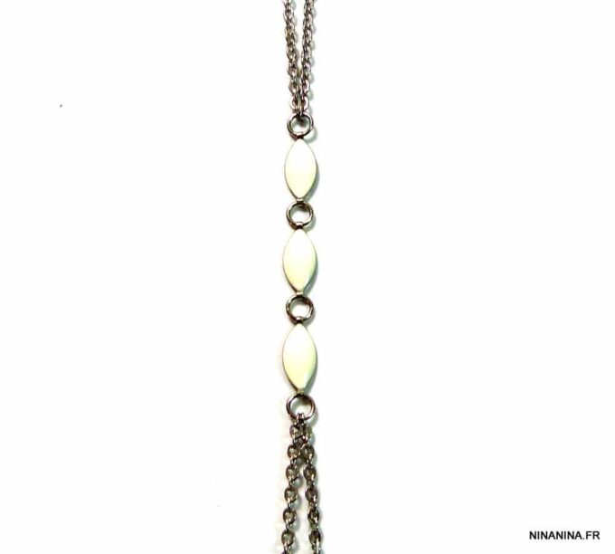 N4756bisa_chaine_de_corps_acier_inoxydable_emaille_blanc