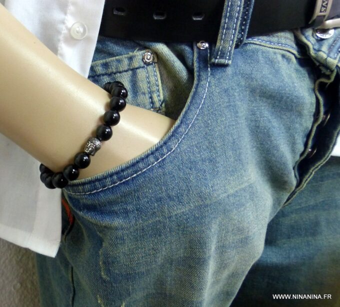 N4790a_Bracelet_homme_strech_bouddha_perles_agates_noires_NINANINA