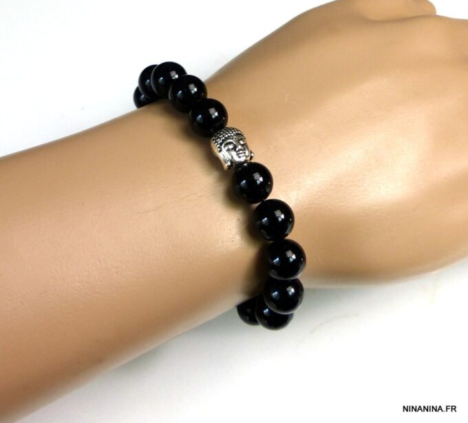 N4790b_bracelet_homme_bouddha_perles_noires
