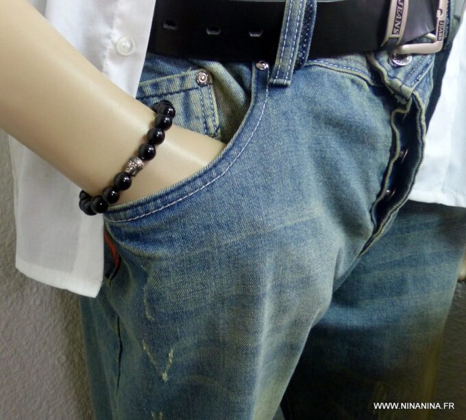 N4790d_Bracelet_homme_strech_bouddha_perles_agates_noires_NINANINA