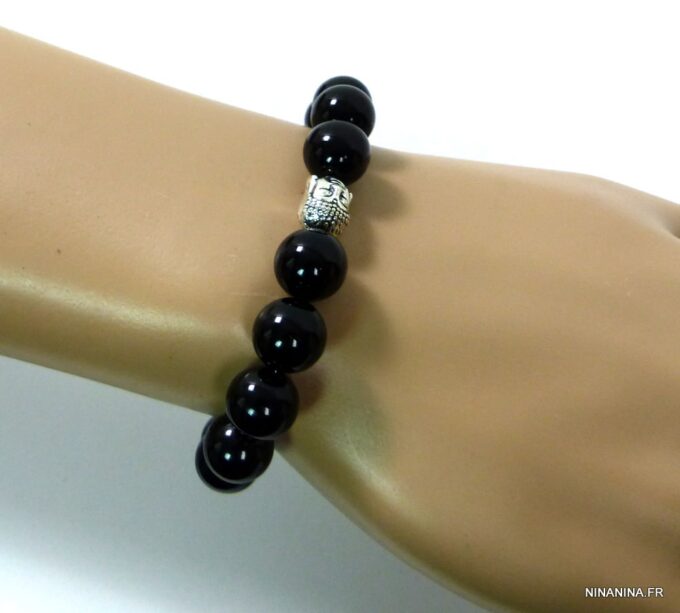N4790f_bracelet_homme_perles_noires_bouddha_zen