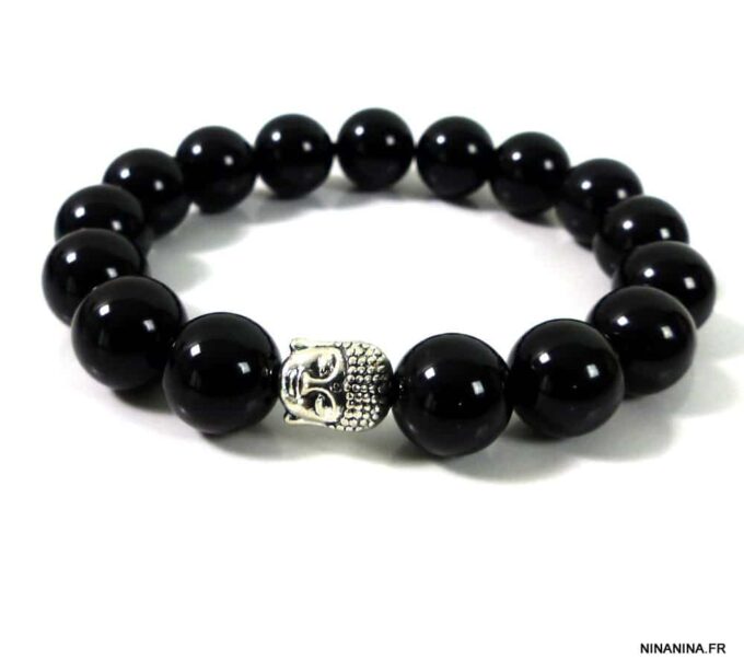 N4790h_bracelet_homme_perles_noires_bouddha_zen