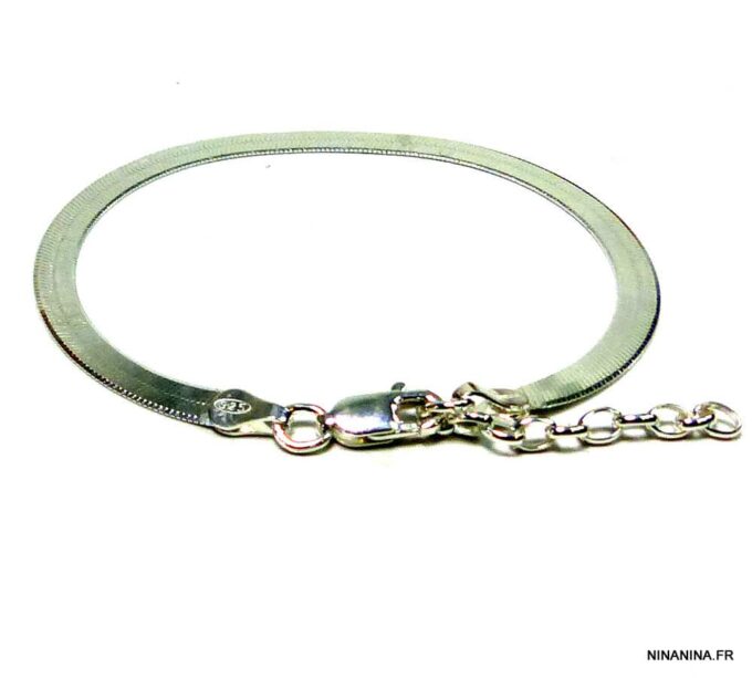 N4822a_bracelet_maille_serpent_plate_argent_massif