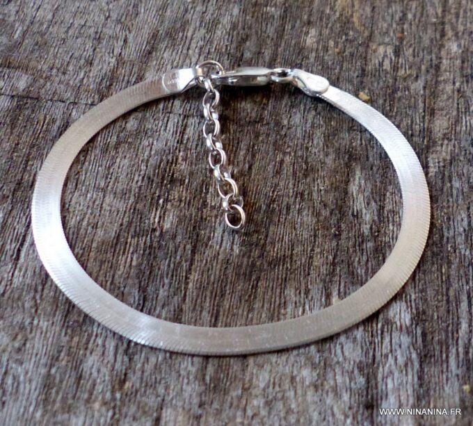 N4822d_Bracelet_chaine_maille_serpent_plate_argent_925_massif_-_Bijoux_Bracelets_en_ligne_Ninanina