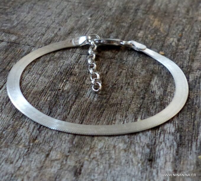 N4822f_Bracelet_chaine_maille_serpent_plate_argent_925_massif_-_Bijoux_Bracelets_en_ligne_Ninanina
