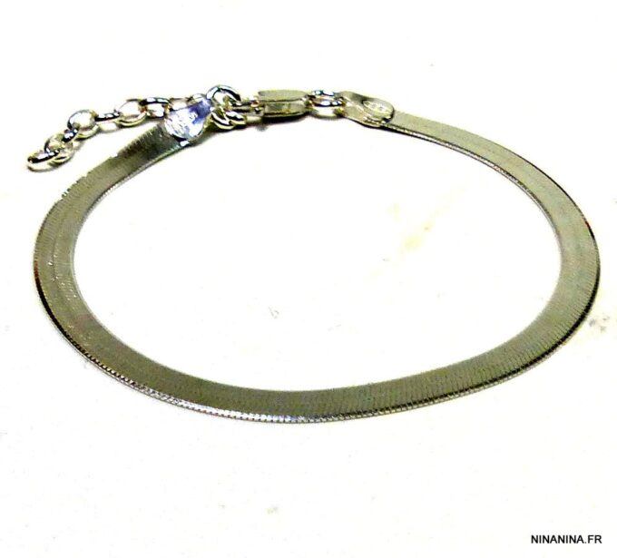 N4822h_bracelet_maille_serpent_plate_argent_massif