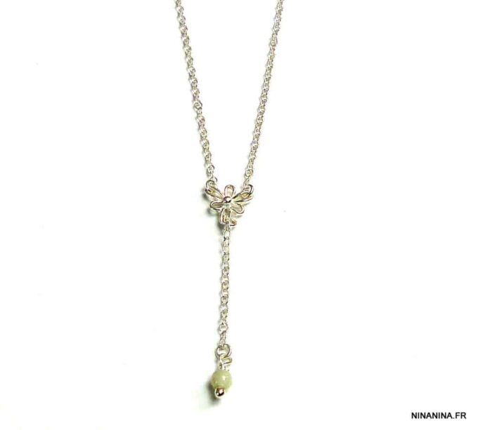 N4825tertera_Chaine_de_taille_argent_massif_aiguemarine