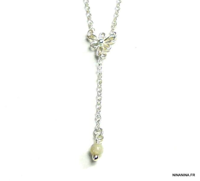 N4825terterd_Chaine_de_taille_argent_massif_aiguemarine